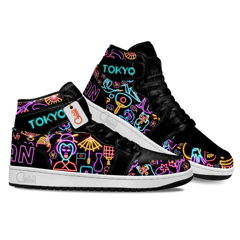 Japanese Tokyo Neon Signs J1 Sneakers Anime Shoes