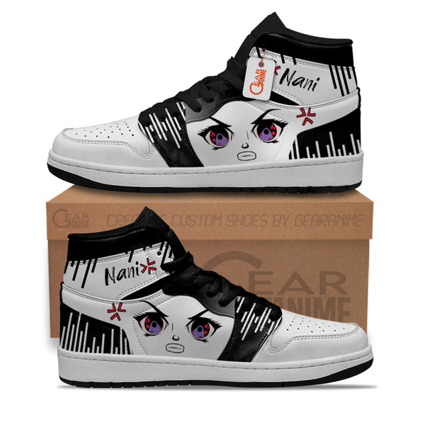 Nani Japanese Face J1 Sneakers Anime Shoes