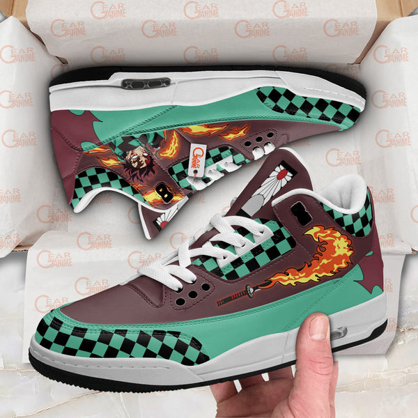 Tanjro Sun Breathing J3 Sneakers Custom Anime