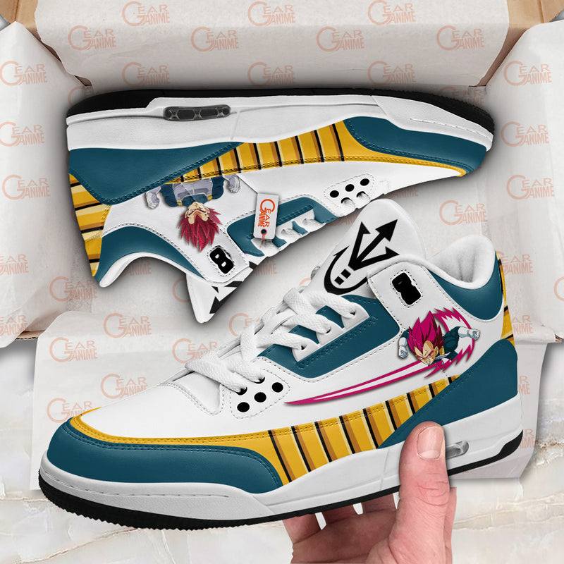 Vegeta Super Saiyan God J3 Sneakers Custom Anime