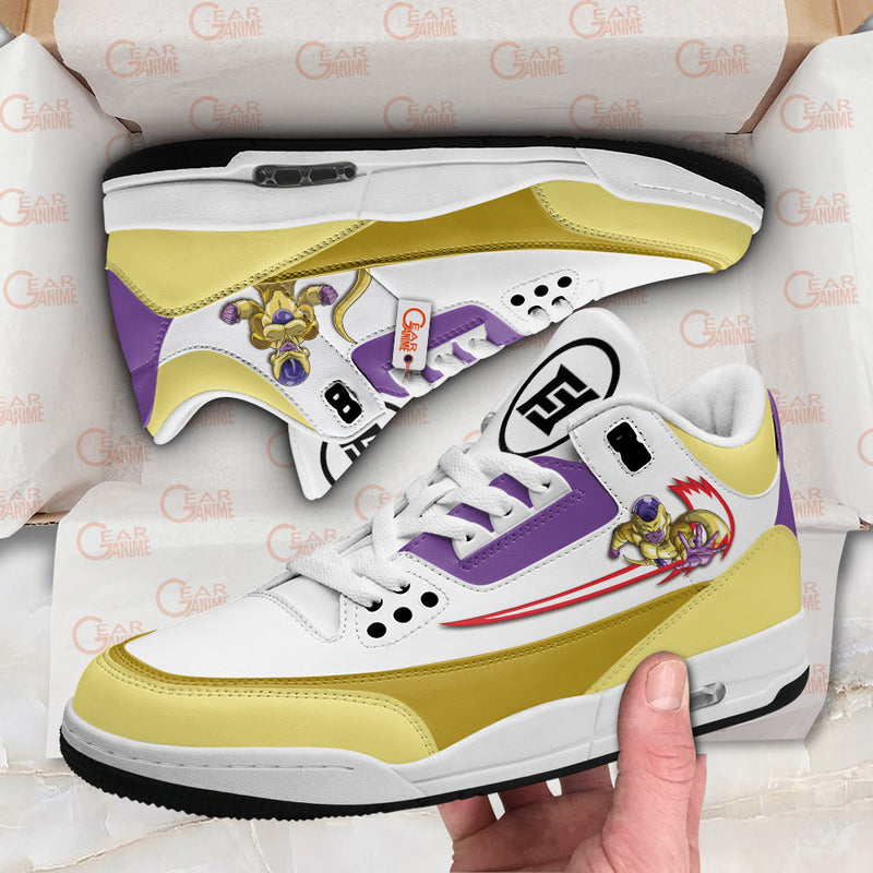 Frieza Gold J3 Sneakers Custom Anime