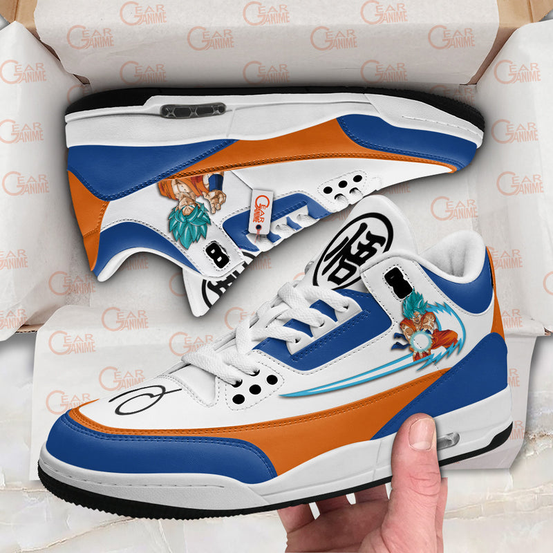 Goku Blue J3 Sneakers Custom Anime