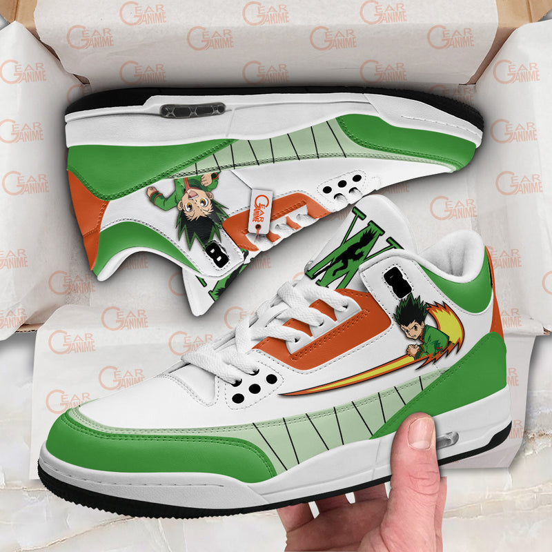 Gon Freecss J3 Sneakers Custom Anime