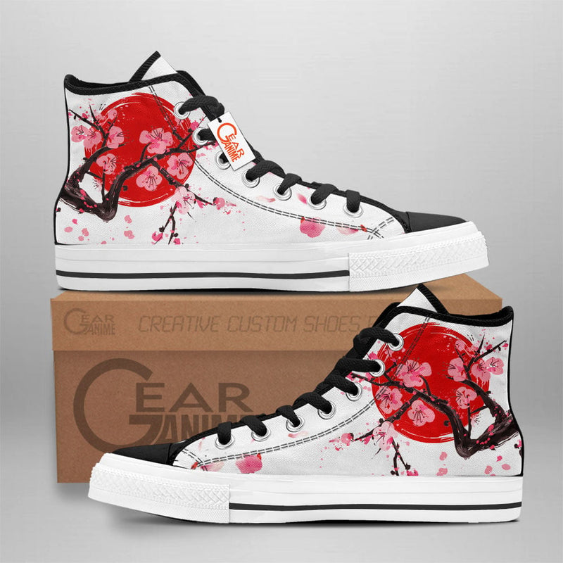 Japanese Cherry Blossom High Top Shoes Anime HA2706