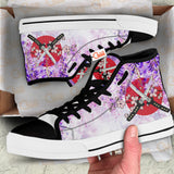 Japanese Wisteria Katana High Top Shoes Anime