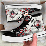 Japanese Katana Zen Circle High Top Shoes Anime HA2806