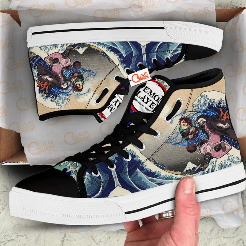 Slayer Kanagawa Great High Top Shoes Anime HA2906