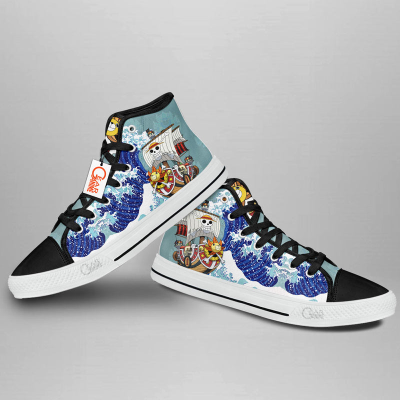 Thousand Sunny Kanagawa Great High Top Shoes Anime HA2906