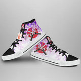 Japanese Wisteria Katana High Top Shoes Anime