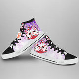 Japanese Wisteria Kitsune High Top Shoes Anime