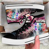 Japanese Sakura Blossom Wind Chimes High Top Shoes Anime