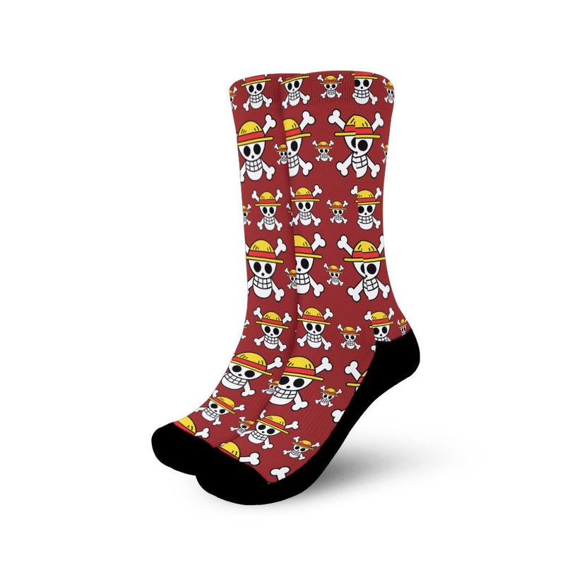 Monkey D. Luffy Socks Symbols Pattern Anime VA0507