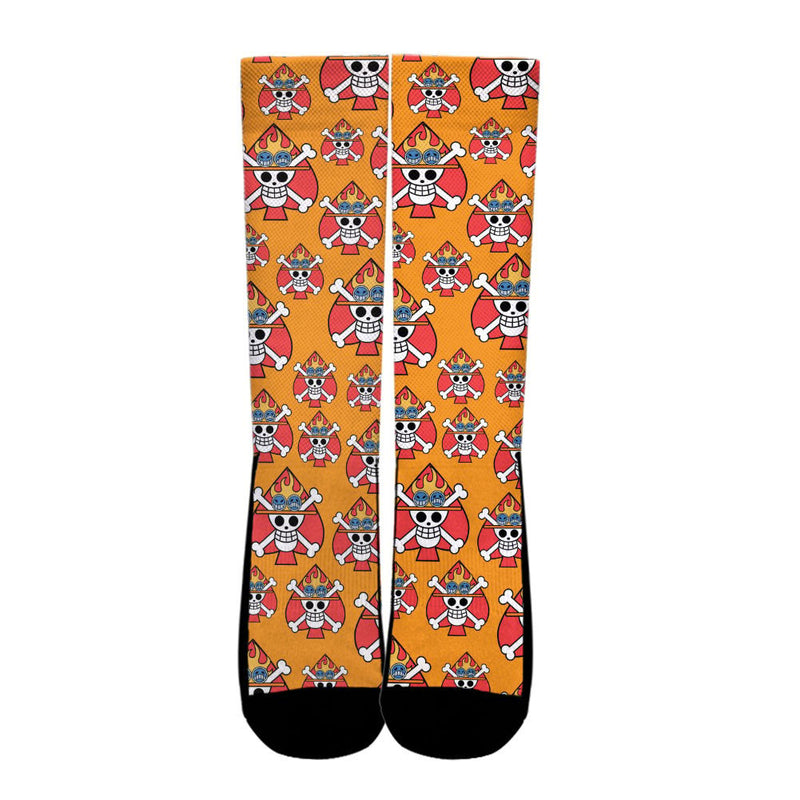 Portgas D. Ace Socks Symbols Pattern Anime VA0507