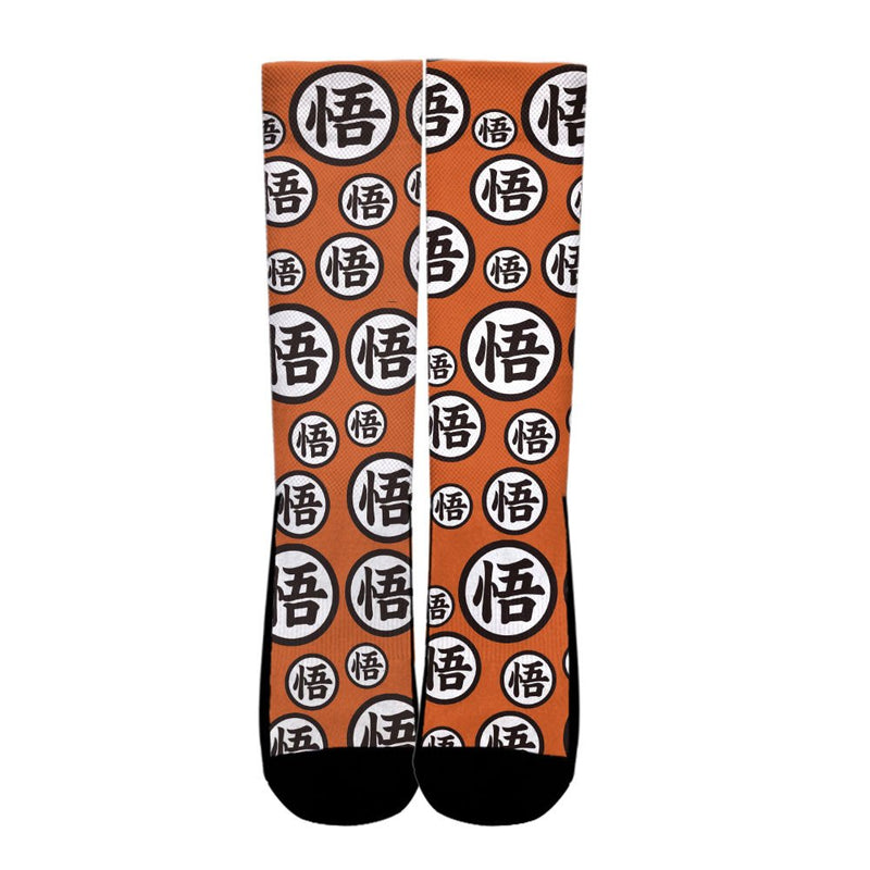 Goku Kanji Socks Symbols Pattern Anime VA0507