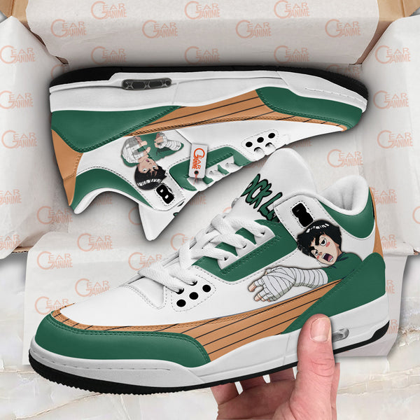 Rock Lee J3 Sneakers Custom Anime