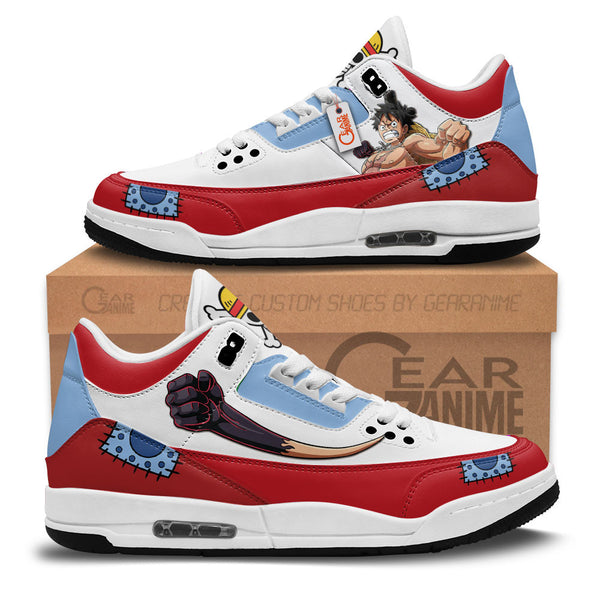 Luffy Wano Arc J3 Sneakers Custom Anime