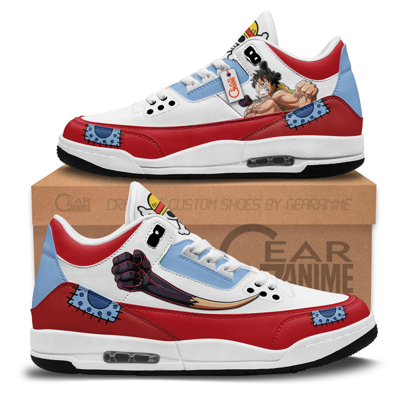 Luffy Wano Arc J3 Sneakers Custom Anime