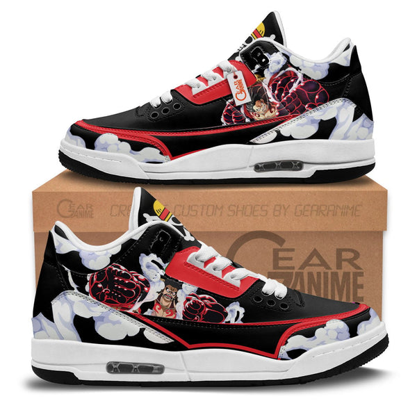 Luffy Gear 4 J3 Sneakers Custom Anime