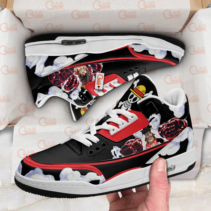 Luffy Gear 4 J3 Sneakers Custom Anime