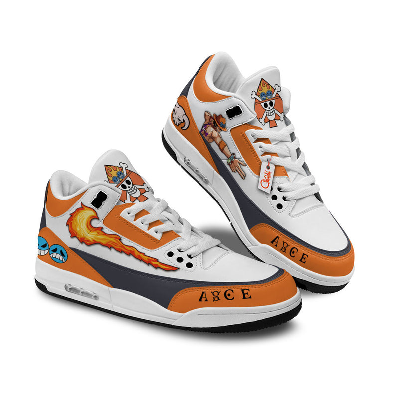 Portgas D. Ace J3 Sneakers Custom Anime