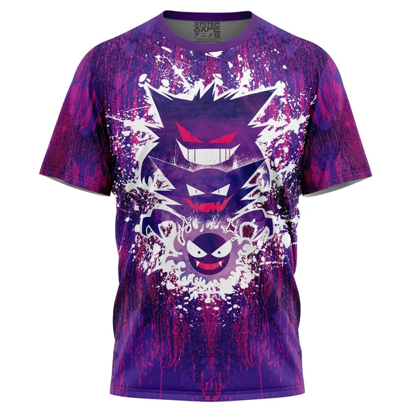 Trippy Ghostly Evolution Ghastly Haunter Gengar Pokemon T-Shirt