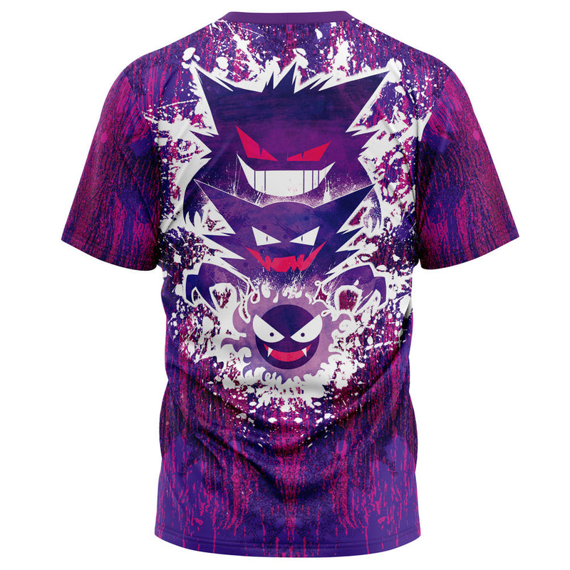 Trippy Ghostly Evolution Ghastly Haunter Gengar Pokemon T-Shirt