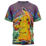 Trippy Pikachu Pokemon T-Shirt