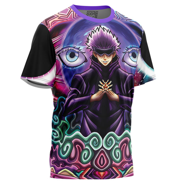 Trippy Gojo Satoru Hollow Purple Jujutsu Kaisen T-Shirt