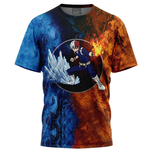 Burning Fire Shoto My Hero Academia T-Shirt