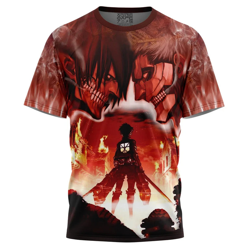 Burning Attack on Titan T-Shirt