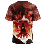 Burning Attack on Titan T-Shirt