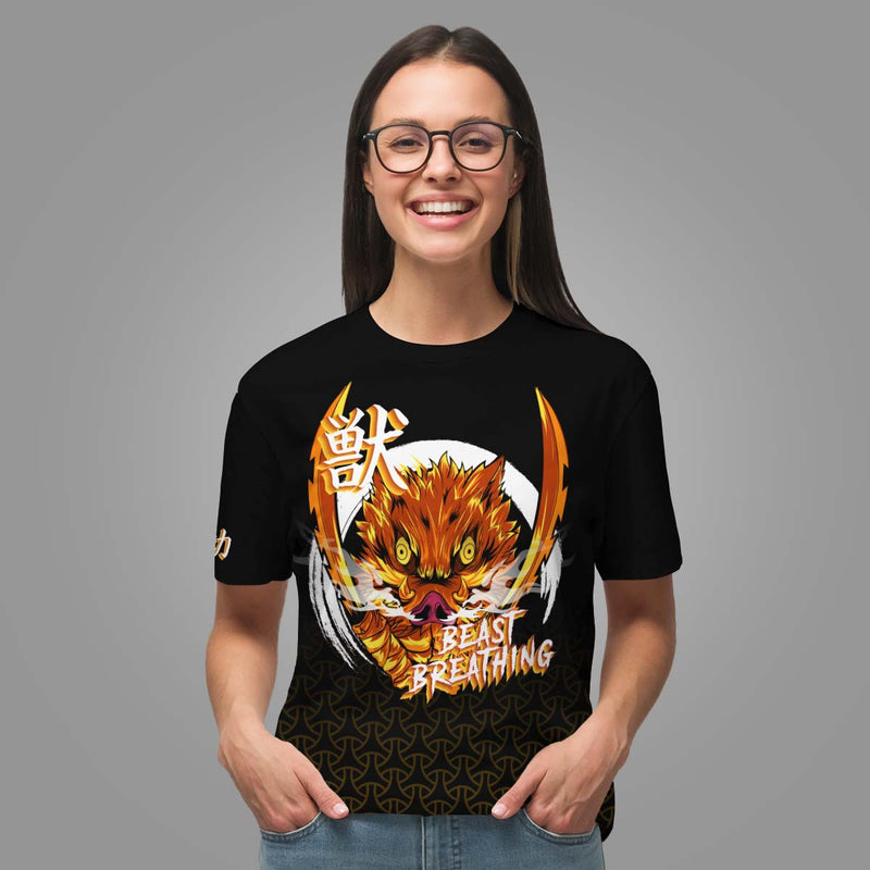 Demon Slayer T-Shirts – Inosuke Samurai Unisex T-Shirt