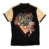 One Piece T-shirts – Luffy x Kaido Nihonga Unisex T-Shirt