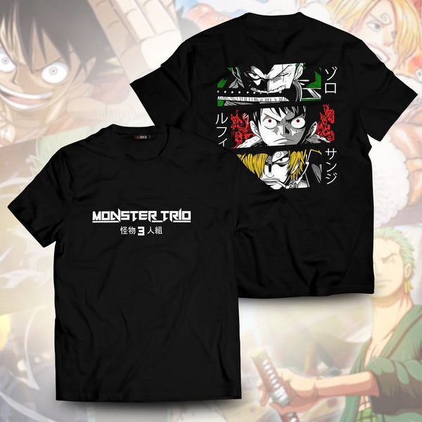 One Piece T-shirts – Monster Trio Panel Unisex T-Shirt