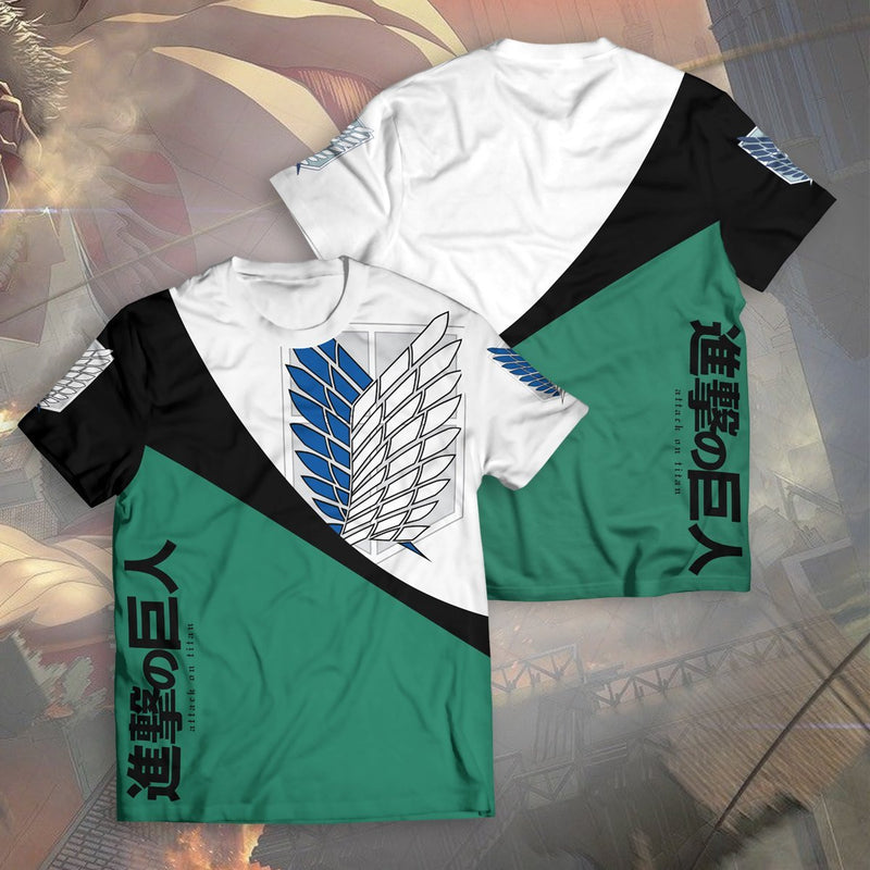 Attack On Titan T-Shirts – Survey Corps Scouts Unisex T-Shirt