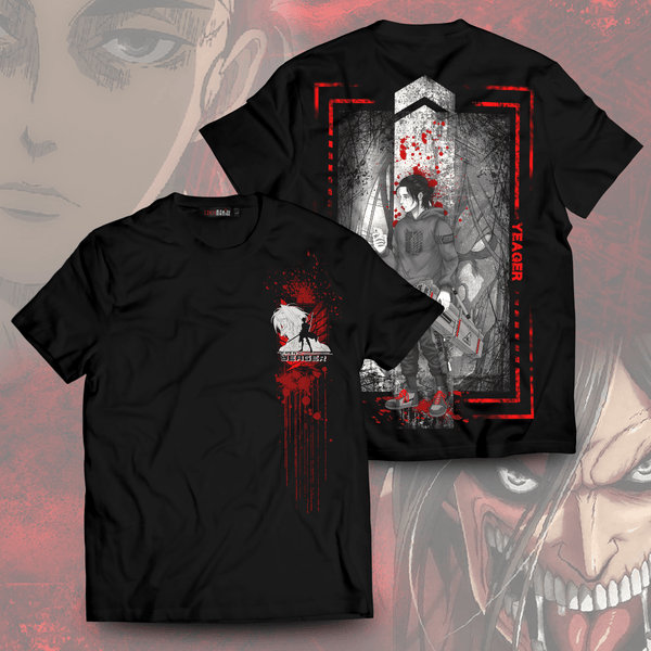 Attack On Titan T-Shirts – Eren Stwear Unisex T-Shirt