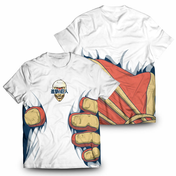 Attack On Titan T-Shirts – Armored Titan Grab Unisex T-Shirt