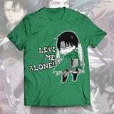 Attack On Titan T-Shirts – Levi Me Alone Unisex T-Shirt