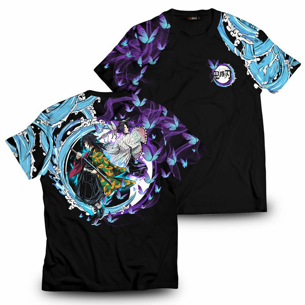 Demon Slayer T-Shirts – Yin Yang Giyuu Shinobu Unisex