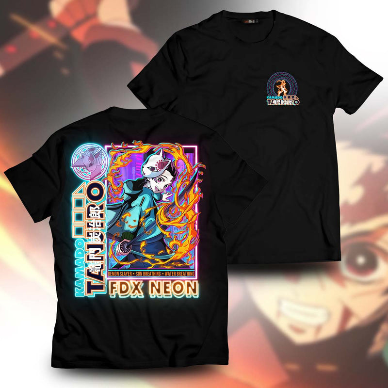 Demon Slayer T-Shirts – Tanjiro Neon Unisex T-Shirt