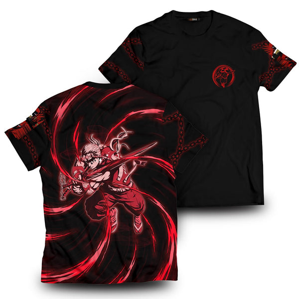 Demon Slayer T-Shirts – Red ED Uzui Unisex T-Shirt