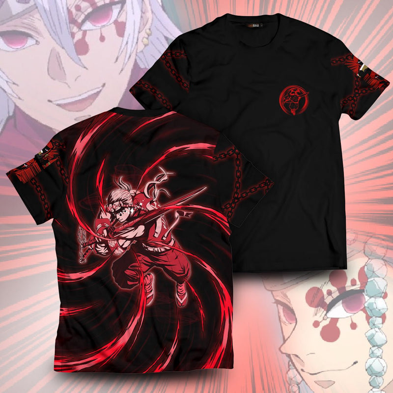 Demon Slayer T-Shirts – Red ED Uzui Unisex T-Shirt