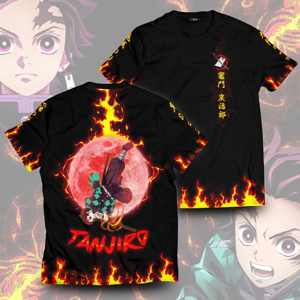 Demon Slayer T-Shirts – Tanjiro Moonfall Unisex T-Shirt