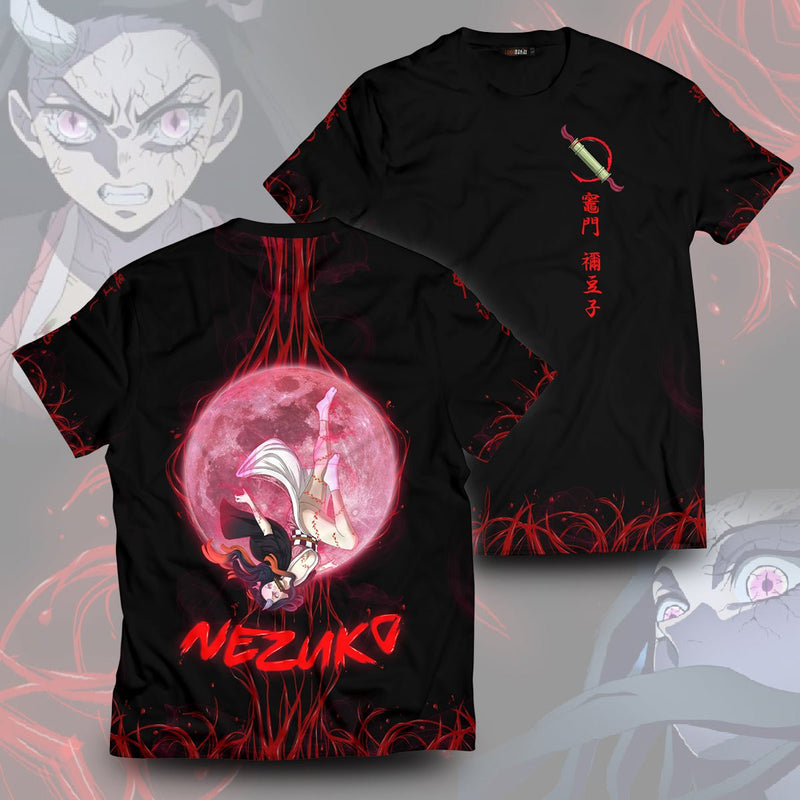 Demon Slayer T-Shirts – Nezuko Moonfall Unisex T-Shirt