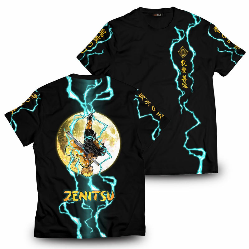 Demon Slayer T-Shirts – Zenitsu Moonfall Unisex T-Shirt