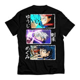 Jujutsu Kaisen T-shirts – Sorcerer Trio Panel Unisex T-Shirt