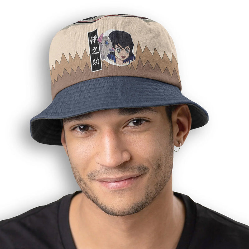 Inosuke Hashibira Anime Bucket Hat