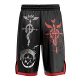 Edward Elric Fullmetal Alchemist Basketball Shorts