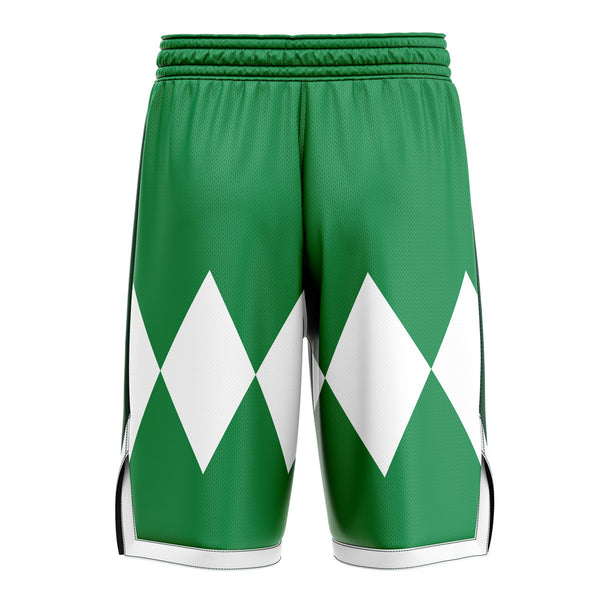 Green Ranger Mighty Morphin Power Rangers Basketball Shorts