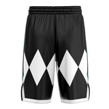 Black Ranger Mighty Morphin Power Rangers Basketball Shorts